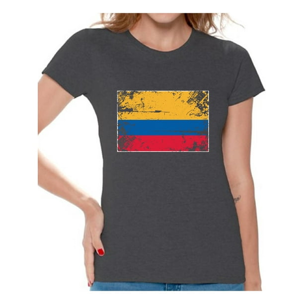 Flag Sport Colombia Colombian Fun Themed Mens T-Shirt I LOVE FOOTBALL